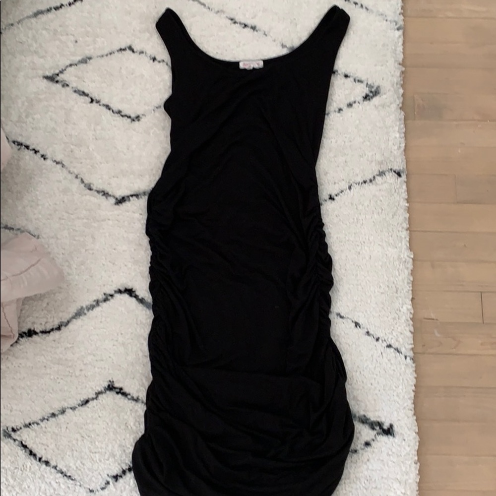 INGRID AND ISABEL TANK DRESS BLACK - Picture 2 of 2